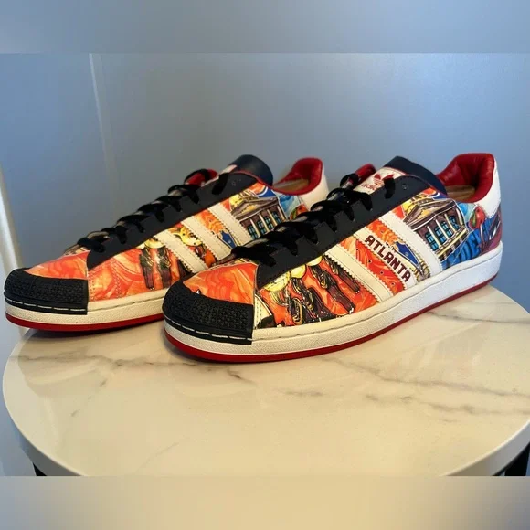 *RARE* ADIDAS Atlanta Halfshells Cities Collection Shoes Sneakers Men's Size 13 - Picture 2 of 8